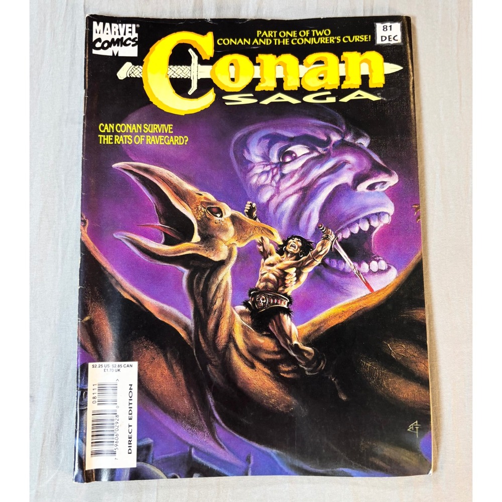 Marvel Comics Conan Saga 81 Dec 1993 Conan and the Conjurers Curse Part 1